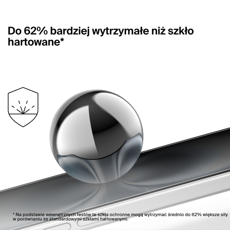 Belkin Szkło prywatyzujące na iPhone 16 / 15 / 14 Pro, InvisiGlass, z aplikatorem