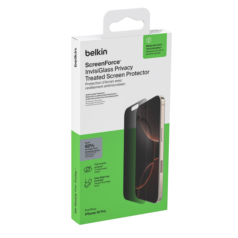 Belkin Szkło prywatyzujące na iPhone 16 Pro / 17... | PartsPC.pl