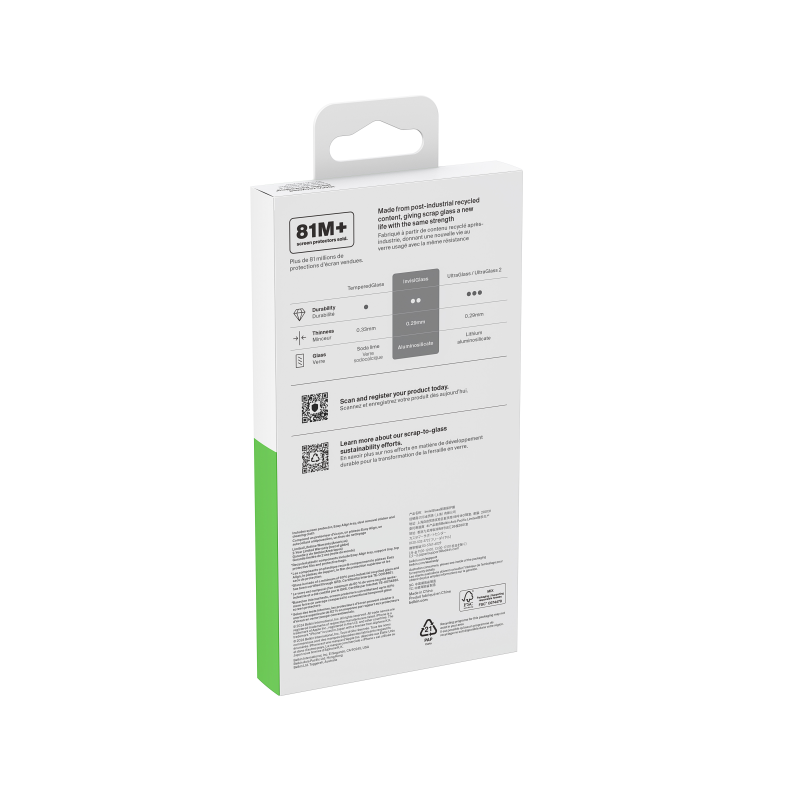 Belkin Szkło na iPhone 16 Pro / 17, InvisiGlass, z aplikatorem