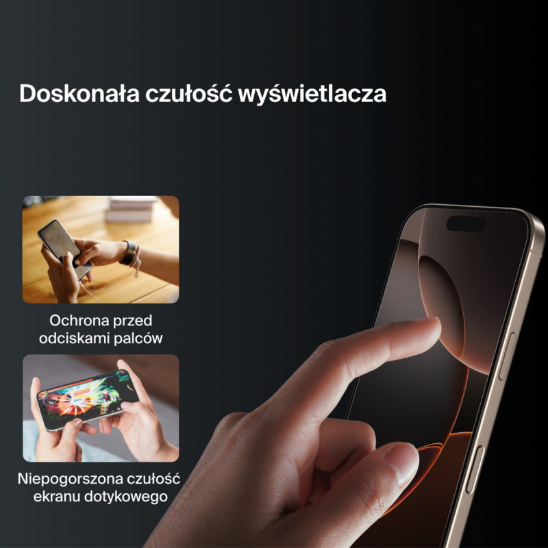 Belkin Szkło na iPhone 16 Pro / 17, InvisiGlass, z aplikatorem