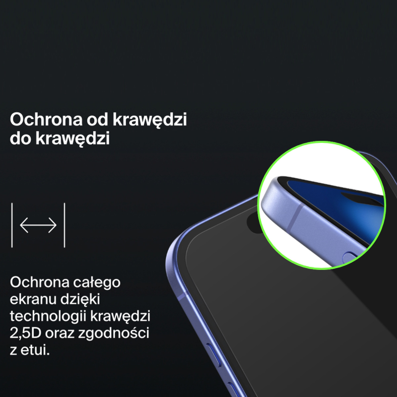 Belkin Szkło prywatyzujące na iPhone 16 Plus / 15 Plus / 14 Pro Max, InvisiGlass, z aplikatorem