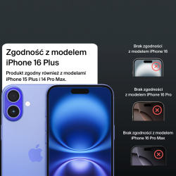 Belkin Szkło prywatyzujące na iPhone 16 Plus / 15 Plus / 14 Pro Max, InvisiGlass, z aplikatorem