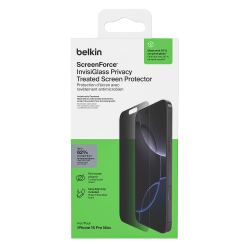 Belkin Szkło prywatyzujące na iPhone 16 Pro Max, InvisiGlass, z aplikatorem