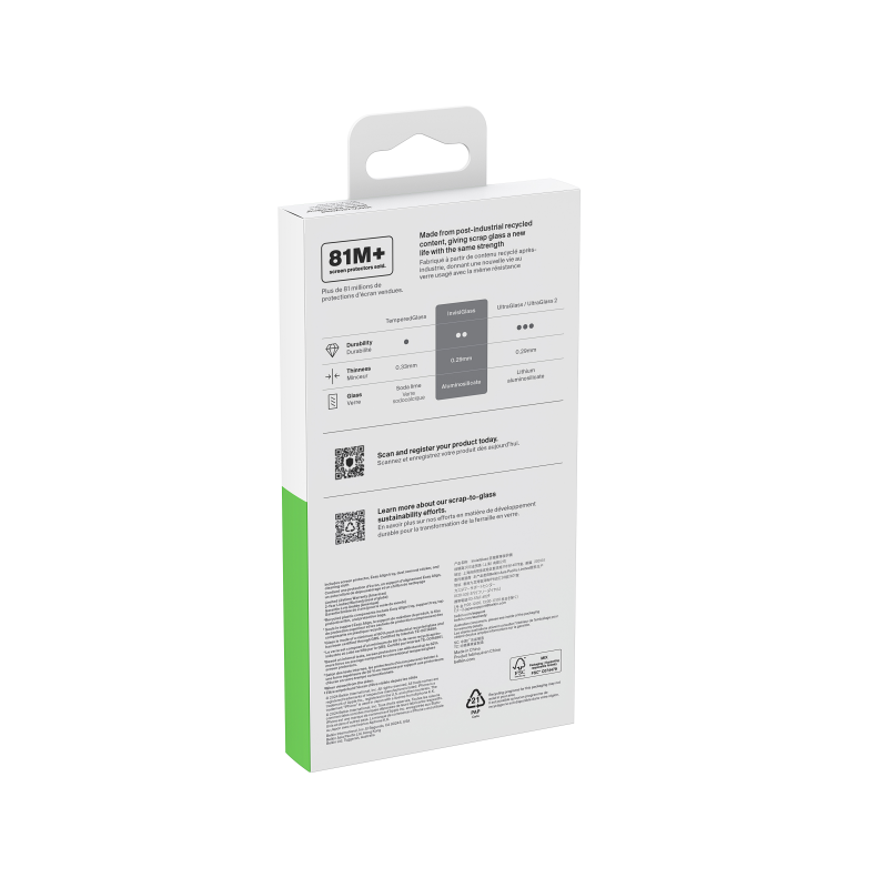 Belkin Szkło prywatyzujące na iPhone 16 Pro Max, InvisiGlass, z aplikatorem