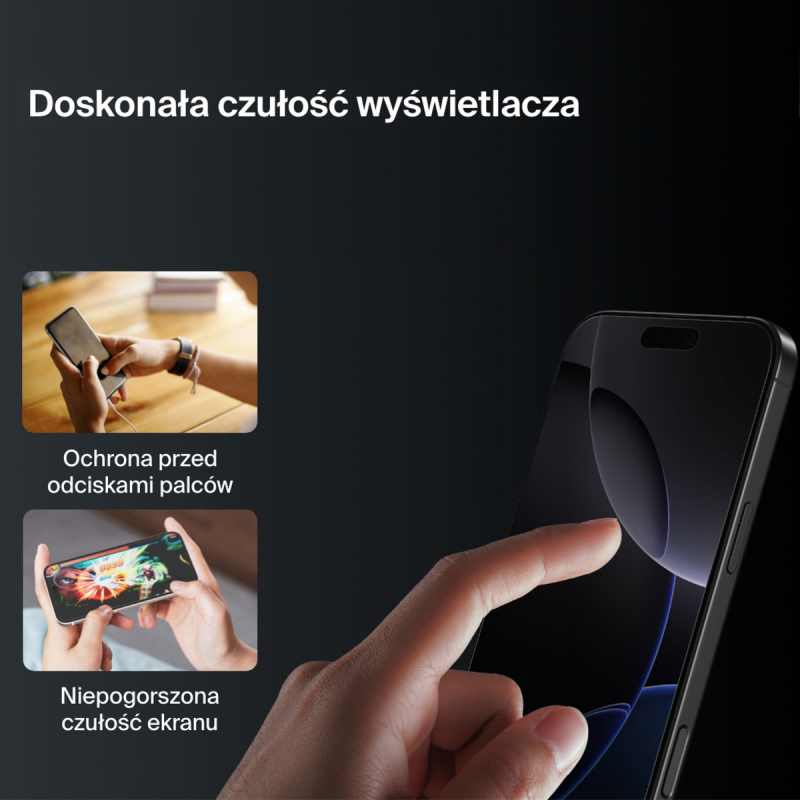 Belkin Szkło na iPhone 16 Pro Max, InvisiGlass, z aplikatorem