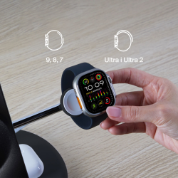 Belkin BOOST CHARGE PRO MagSafe ładowarka indukcyjna 3w1 iPhone Apple Watch i Airpods czarna