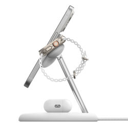 Belkin BOOST CHARGE PRO MagSafe ładowarka indukcyjna 3w1 iPhone Apple Watch i AirPods biała
