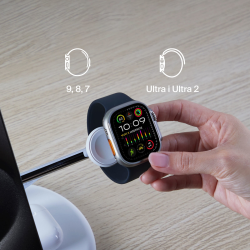 Belkin BOOST CHARGE PRO MagSafe ładowarka indukcyjna 3w1 iPhone Apple Watch i AirPods biała