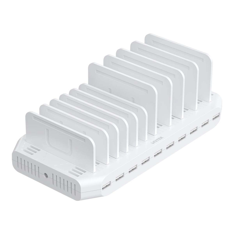 Unitek Stacja ładująca 10xUSB 2.4A 60W biała