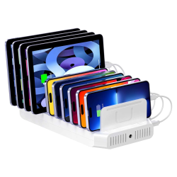 Unitek Stacja ładująca 10xUSB 2.4A 60W biała