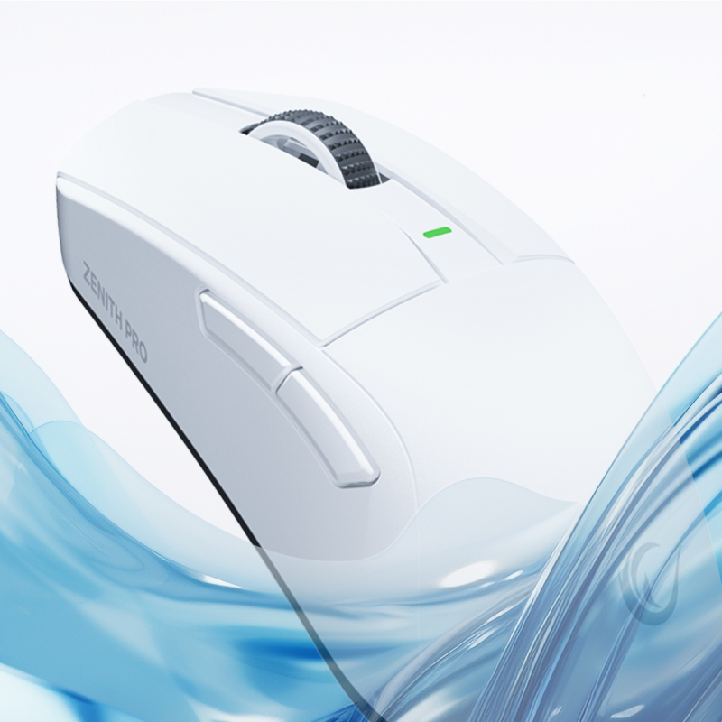 Rampage Zenith Pro mysz bezprzewodowa 26000 DPI biała + odbiornik 4 KHz PAW3395 BT 5.2