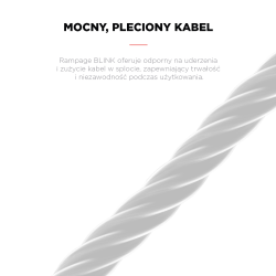 Rampage BLINK myszka gamingowa przewodowa USB, 12800 DPI, RGB, sensor optyczny, różowa