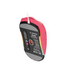 Rampage BLINK myszka gamingowa przewodowa USB, 12800 DPI, RGB, sensor optyczny, różowa