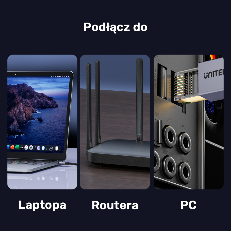 Unitek kabel Ethernet RJ-45 LAN, patchcord cat.8 (S/FTP), przewód sieciowy 5m