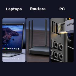 Unitek kabel Ethernet RJ-45 LAN, patchcord cat.8 (S/FTP), przewód sieciowy 5m