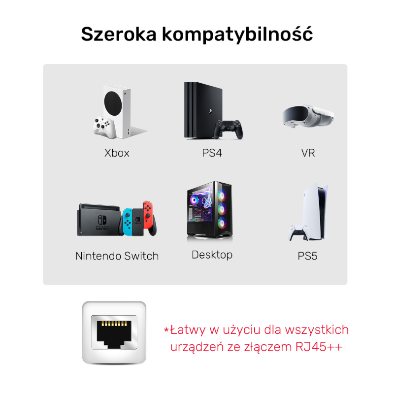 Unitek kabel Ethernet RJ-45 LAN, patchcord cat.8 (S/FTP), przewód sieciowy 10m