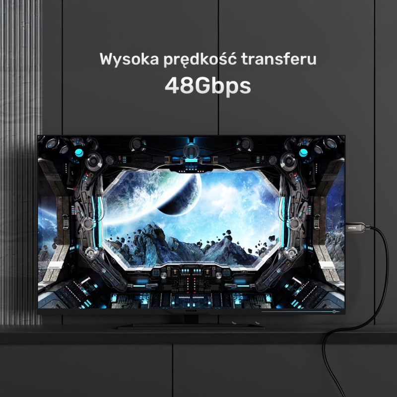 Unitek Kabel optyczny HDMI 2.1 AOC 8K 120Hz 3m