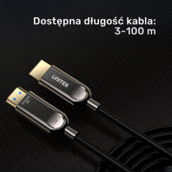Unitek Kabel optyczny HDMI 2.1 AOC 8K 120Hz 5m