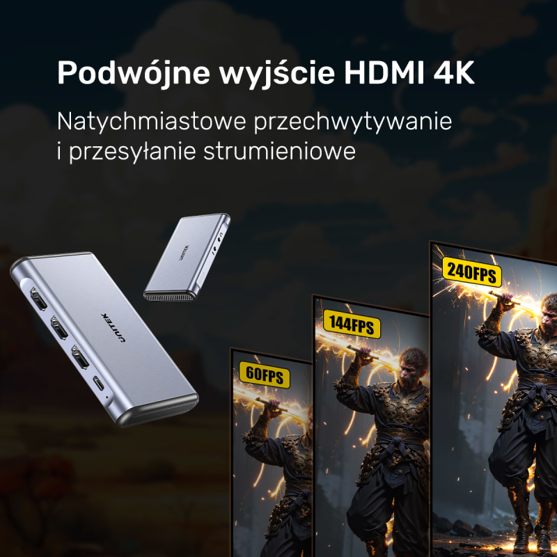 Unitek karta przechwytująca 4K@60Hz Video Capture