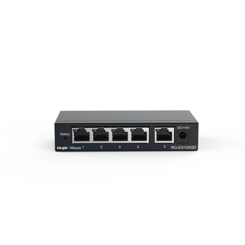 Ruijie Reyee RG-ES105GD | Switch, 5 portów, 5xGE, Desktop, Cloud Monitoring