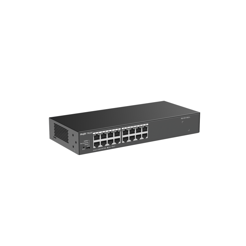 Ruijie Reyee RG-ES116G-L | Switch, 16 portów,16xGE, Desktop, Rack, Cloud Monitoring