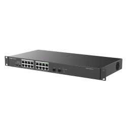 Ruijie Reyee RG-ES118GS-P-L | Switch, 18 portów, 16xGE, 16xPoE/Poe+, 247W, 2xSFP, Rack, Cloud Monitoring