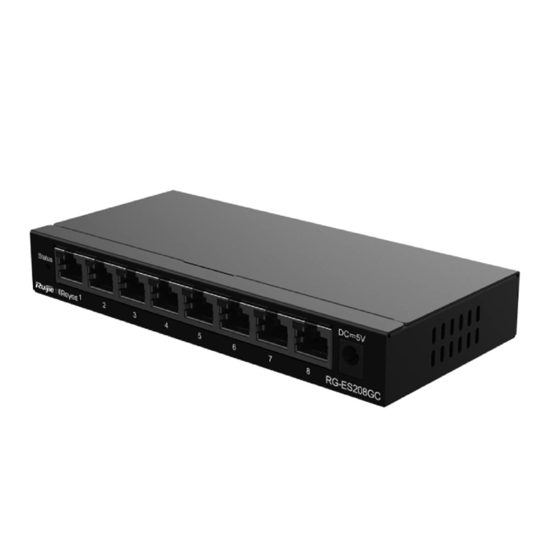 Ruijie Reyee RG-ES208GC | Switch Easy Smart, 8 portów, 8xGE, Desktop, Cloud