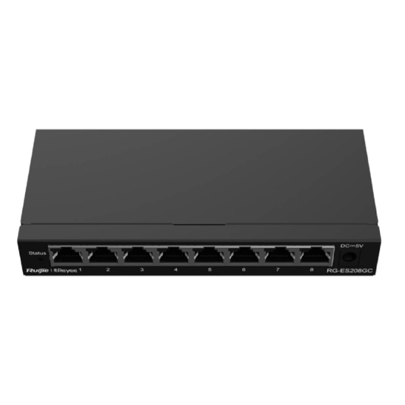 Ruijie Reyee RG-ES208GC | Switch Easy Smart, 8 portów, 8xGE, Desktop, Cloud