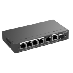 Ruijie Reyee RG-ES206GS-P | Switch, 6 portów, 4xGE, 4xPoE, 1xCombo/SFP, 54W, dekstop