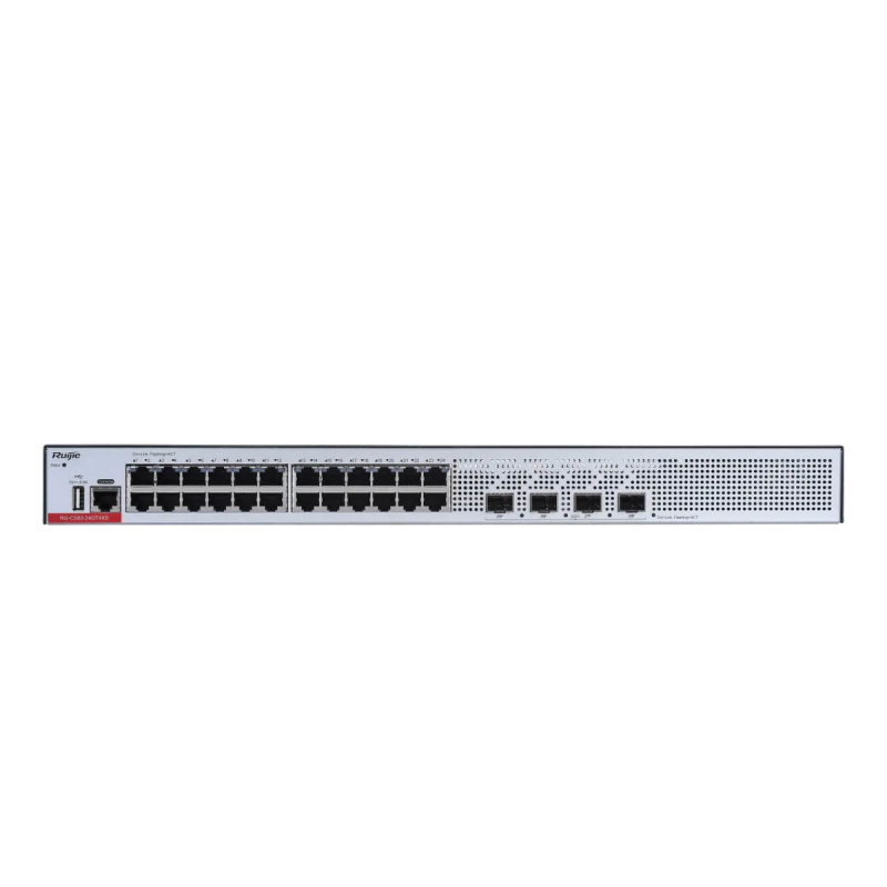 Ruijie RG-CS83-24GT4XS | Switch zarządzalny, 28 portów, 24xGE, 4x10GE SFP+, 1xConsole, L3, Cloud