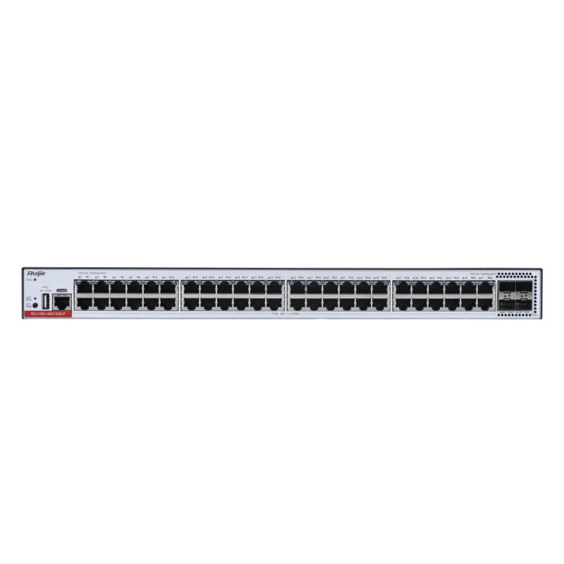 Ruijie RG-CS83-48GT4XS | Switch zarządzalny, 52 portów, 48xGE, 4x10GE SFP+, 1xConsole, L3, Cloud