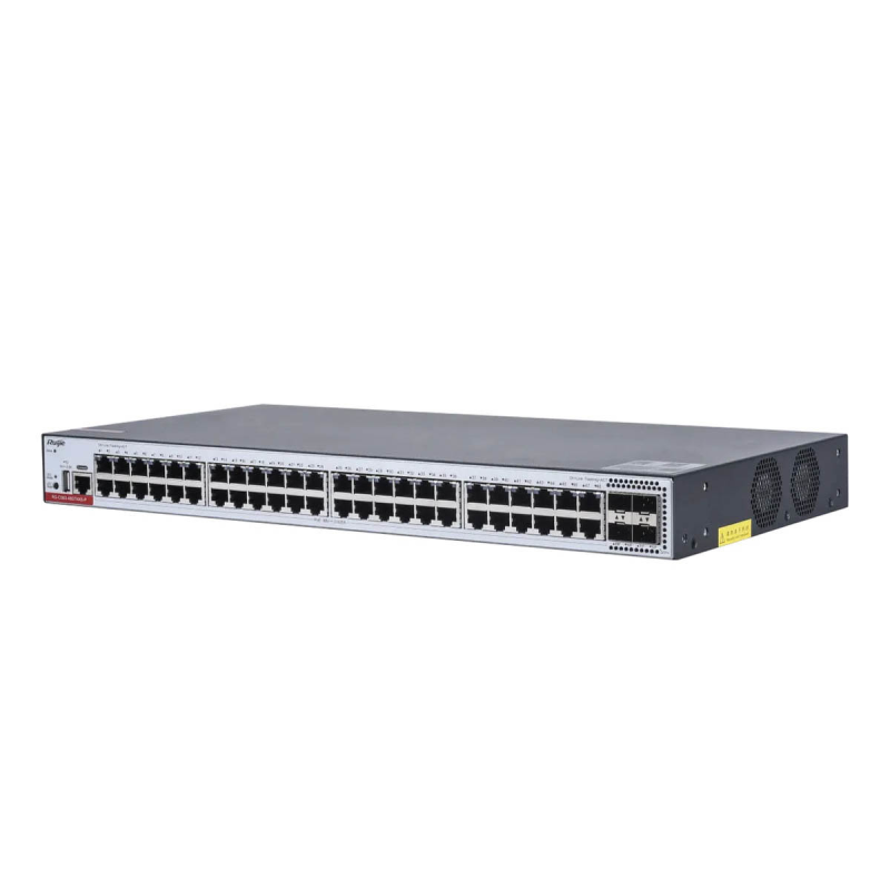 Ruijie RG-CS83-48GT4XS-P | Switch zarządzalny, 52 portów, 48xGE, 48xPoE+, 405W, 4x10GE SFP+, 1xConsole, L3, Cloud