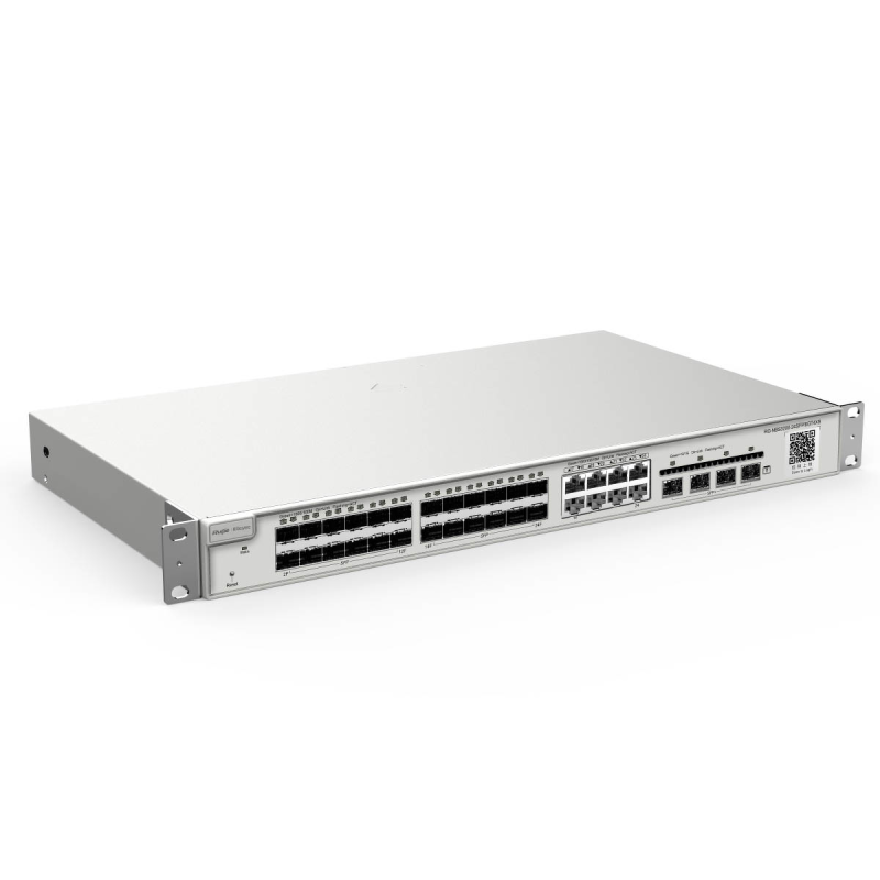 Ruijie Reyee RG-NBS3200-24SFP/8GT4XS | Switch Zarządzalny, 28 portów, 8xSFP/Combo, 16xSFP, 4xSFP+, Rack, L2, Cloud