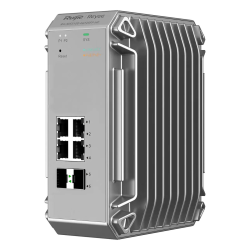 Ruijie Reyee RG-NIS3100-4GT2SFP-HP | Switch zarządzalny przemysłowy, 6 portów, 4xGE, 4xPoE, 120W, 2xSFP, L2, Cloud