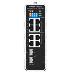 Ruijie Reyee RG-NIS2100-8GT2SFP-HP | Switch zarządzalny przemysłowy, 10 portów, 8xGE, 1xPoE++, 7xPoE+, 300W, 2xSFP, L2, Cloud