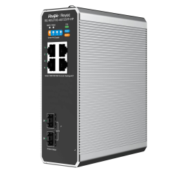 Ruijie Reyee RG-NIS2100-4GT2SFP-HP | Switch zarządzalny przemysłowy, 6 portów, 4xGE, 1xPoE++, 3xPoE+, 180W, 2xSFP, L2, Cloud