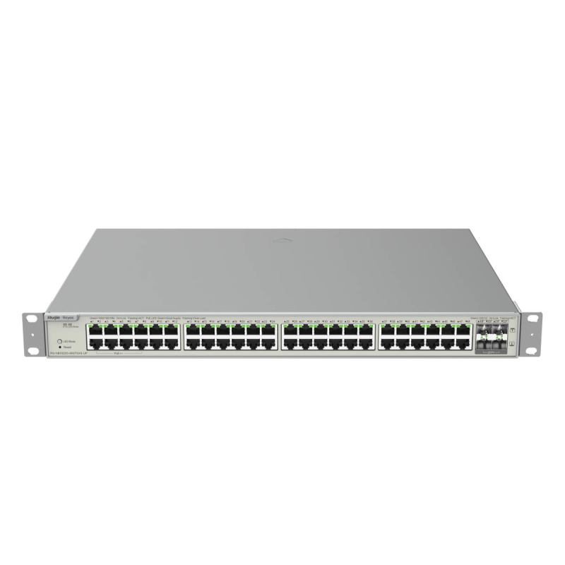 Ruijie Reyee RG-NBS5200-48GT4XS-UP | Switch Zarządzalny, 52 portów, 48xGE, 48xPoE, 740W, 4xSFP+, Rack, L2+, Cloud