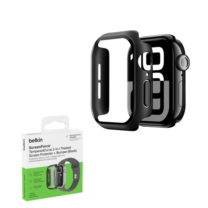 Belkin Szkło ochronne na Apple Watch seria 10. 42mm, czarne