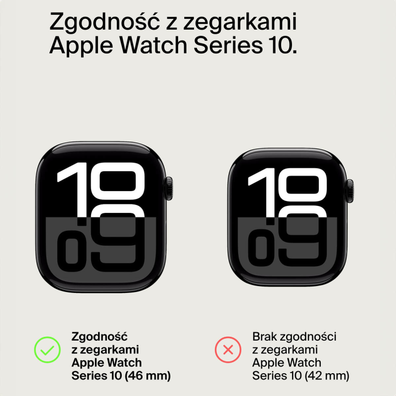 Belkin Szkło ochronne na Apple Watch seria 10. 46 mm, czarne