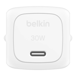 Belkin Ładowarka USB-C PD 30W, mała, biała + kabel USB-C