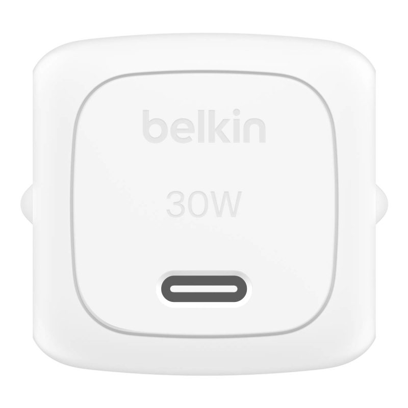 Belkin Ładowarka USB-C PD 30W, mała, biała + kabel Lightning