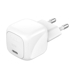 Belkin Ładowarka USB-C PD 30W, mała, biała + kabel Lightning