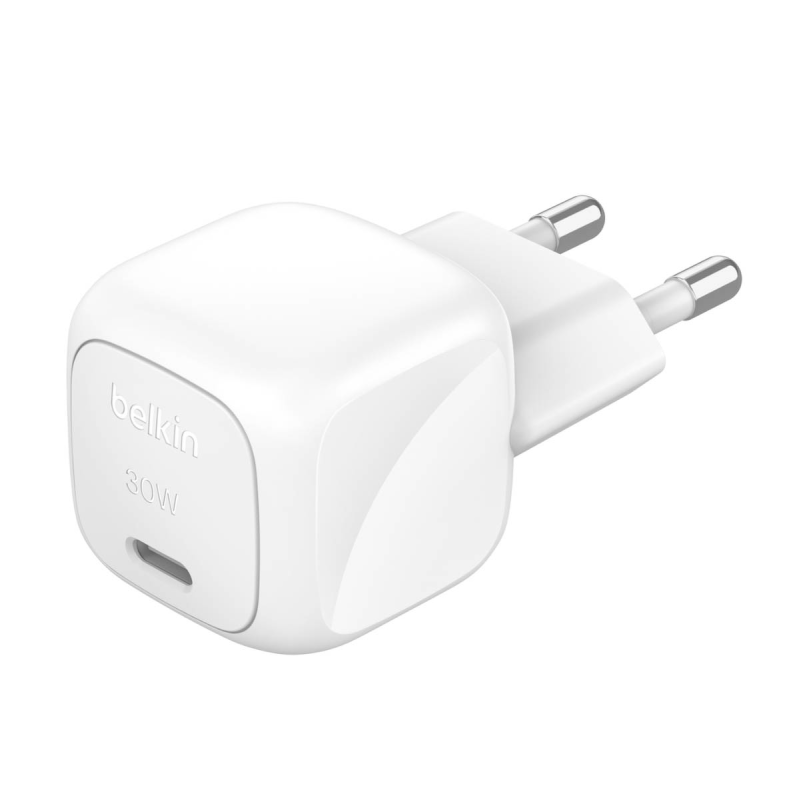 Belkin Ładowarka USB-C PD 30W, mała, biała + kabel Lightning