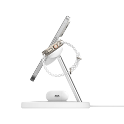 Belkin Stacja do ładowania bezprzewodowego na iPhone, Apple Watch, AirPods, Qi2 15W, biała