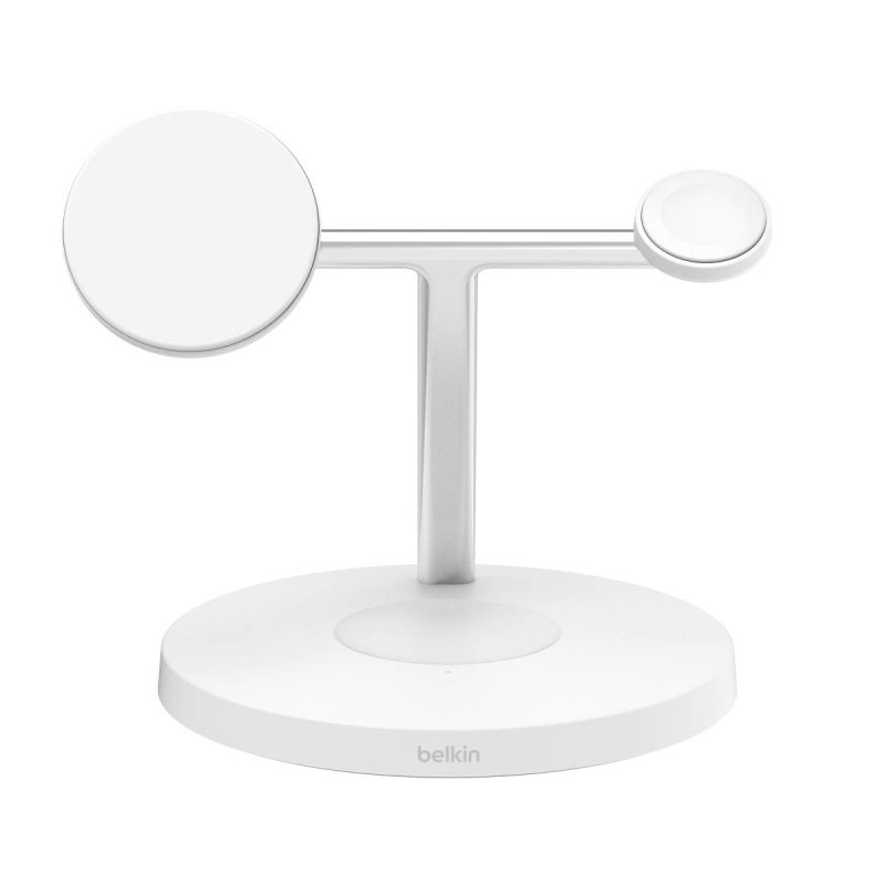 Belkin Stacja do ładowania bezprzewodowego na iPhone, Apple Watch, AirPods, Qi2 15W, biała