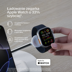 Belkin Stacja do ładowania bezprzewodowego na iPhone, Apple Watch, AirPods, Qi2 15W, biała
