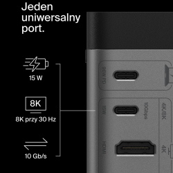 Belkin Stacja dokująca USB-C 11w1, GaN PD 150W, HDMI 8K