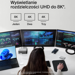 Belkin Stacja dokująca USB-C 11w1, GaN PD 150W, HDMI 8K
