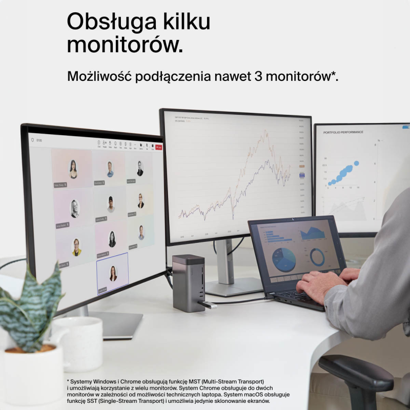 Belkin Stacja dokująca USB-C 11w1, GaN PD 150W, HDMI 8K