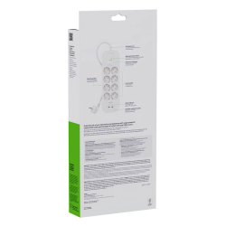 Belkin Listwa zasilająca przeciwprzepięciowa 900J, 8 gniazd Schuko, 2x USB-C PD 30W, 2m